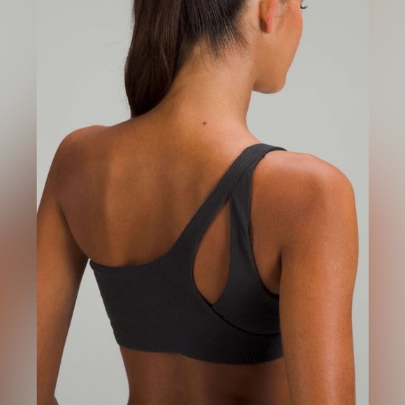 Lululemon Ribbed Nulu Asymmetrical Yoga Bra A/B Cup - Picture 2 of 5